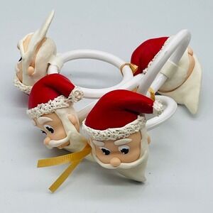 Santa Napkin Rings Holders Santa Face